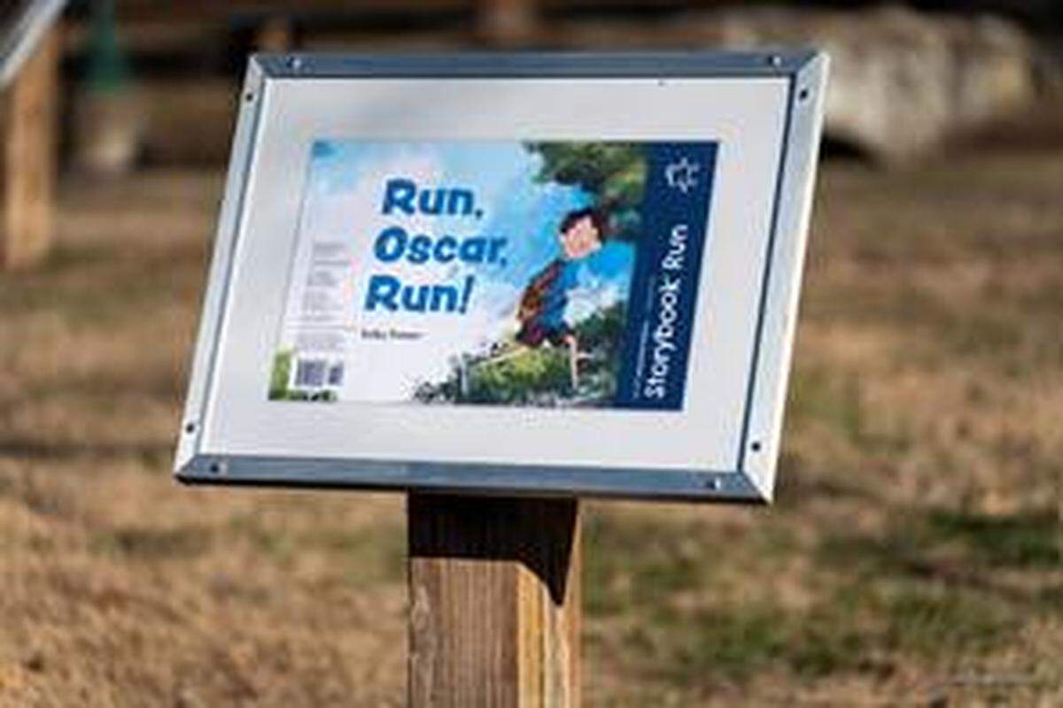 Wichitan Kelley Donner’s Storybook Co. has permanent reading displays in more than 30 states, including this one in Missouri, and Canada.