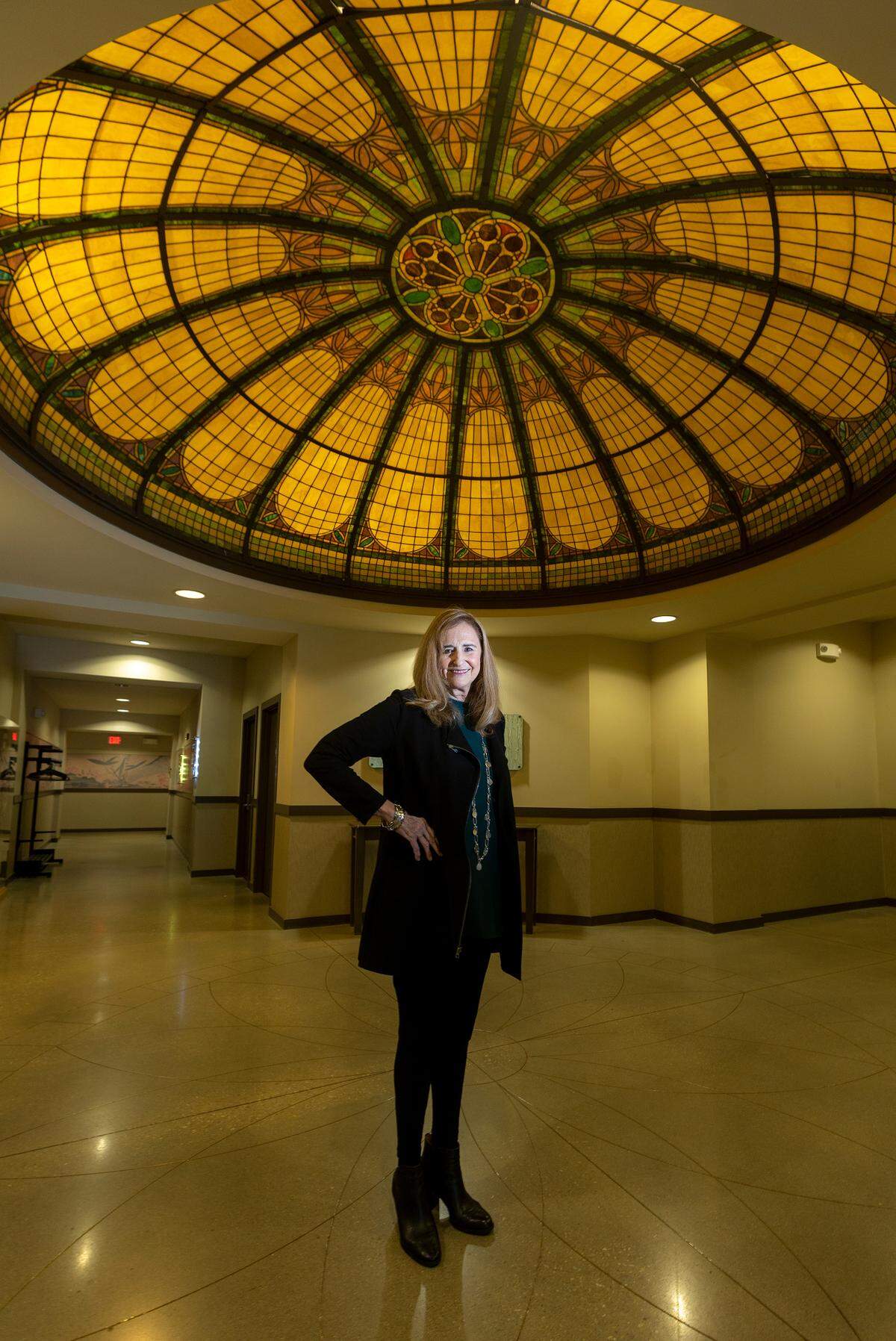 Marni Vliet Stone donated the glass dome that once hung over the The Looking Glass — a popular downtown bar in 1970s Wichita that she owned with her late husband, Rich — to Botanica.
