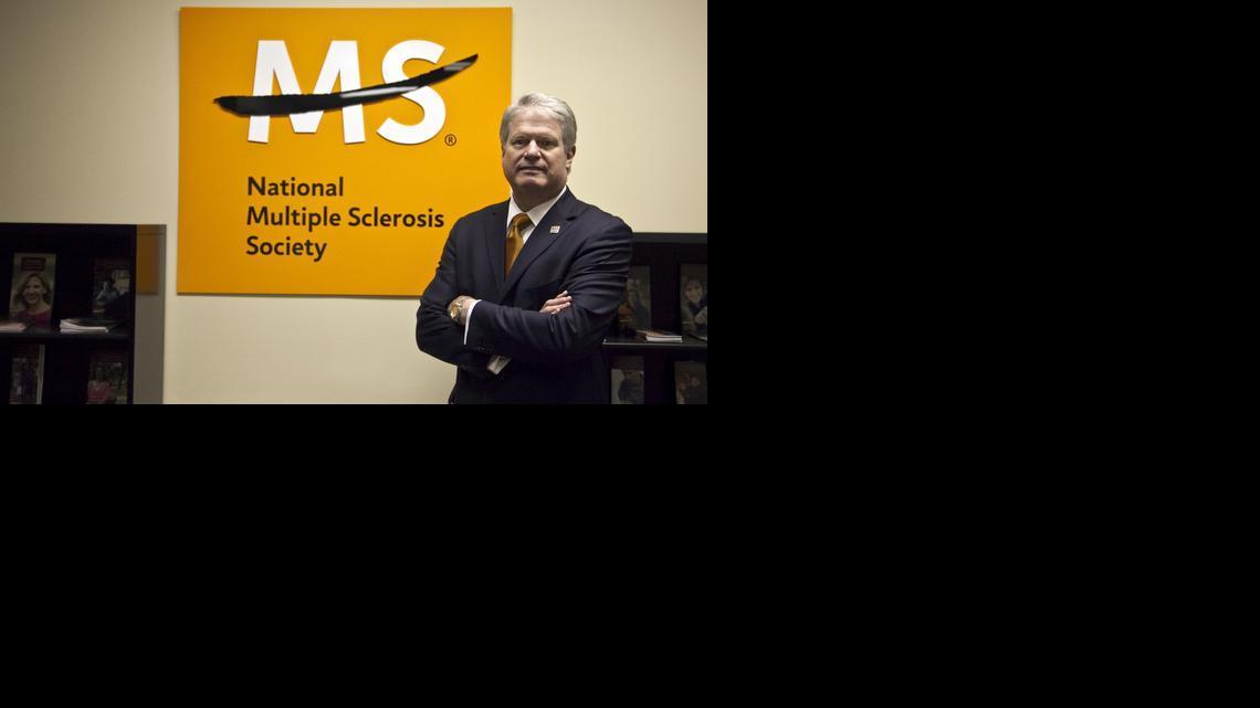 Jeff Peier recently reached 30 years of service with the Multiple Sclerosis Society. (June 3, 2014) 

