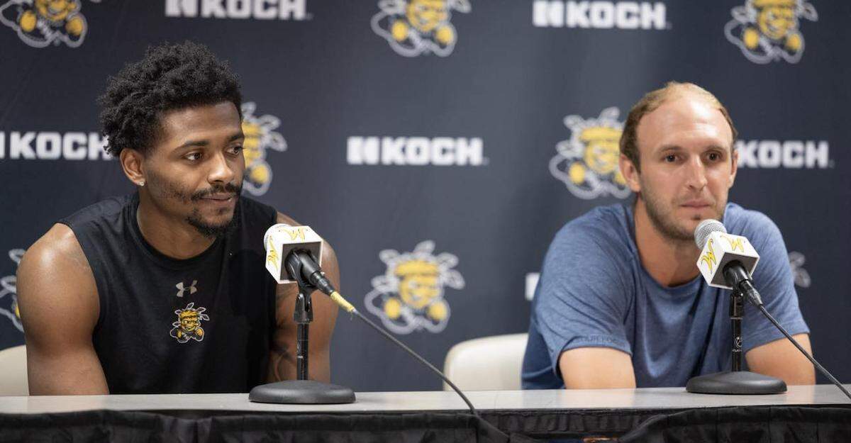 Alterique Gilbert (left) and Conner Frankamp (right) are two of the past Shockers who will suit up for the AfterShocks in The Basketball Tournament.