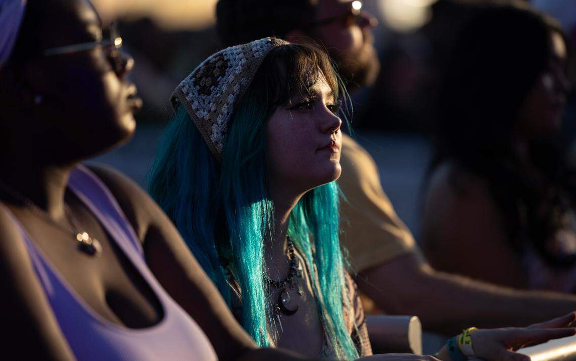 Fans enjoy the performance of DJ NOTD during Elsewhere Fest on Friday.
