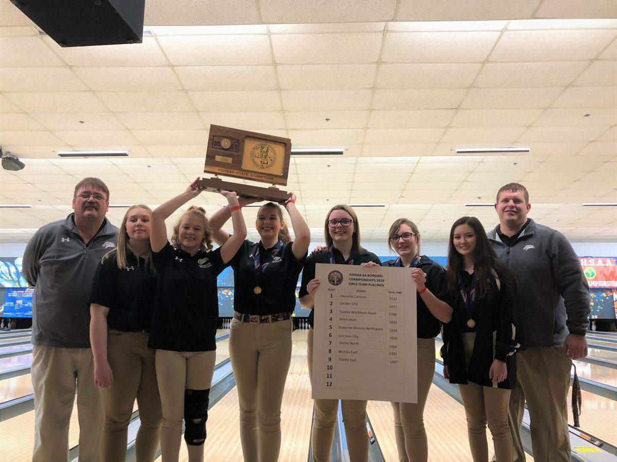 Campus High School girls bowling team