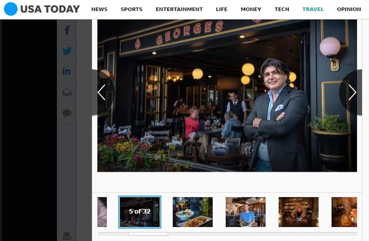 George Youssef of Georges French Bistro is included in a new tour of Wichita cuisine published late last week by USA Today.