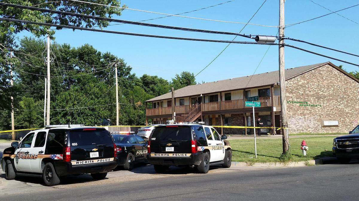 Wichita police were called to a reported shooting Thursday afternoon at 27th North and Arkansas at the Evergreen Apartments.