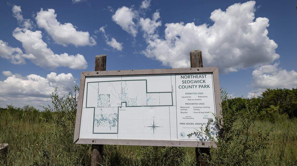 Northeast Sedgwick County Park is a little-used parcel of land near 77th Street North and 127th Street East.