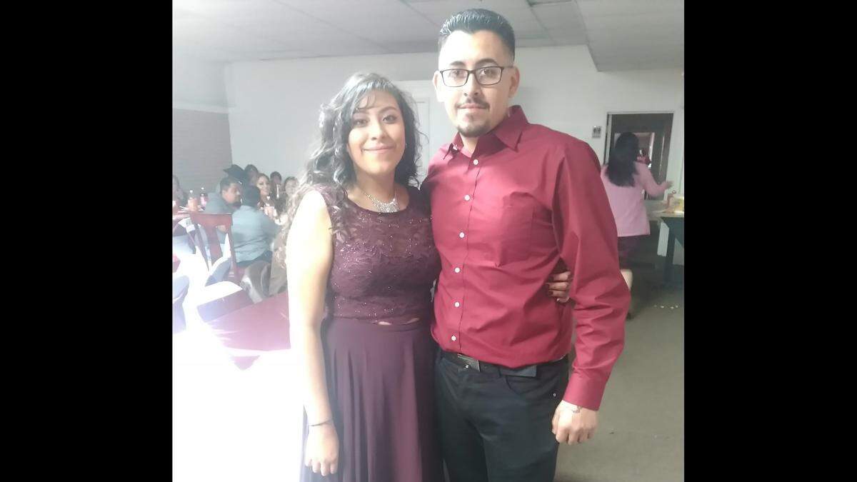 Shawn Gomez and his sister, Brianna Roman, pose for a photo at their mother and stepfather’s wedding in 2017. Gomez, who was born and raised in Wichita, was killed July 8.