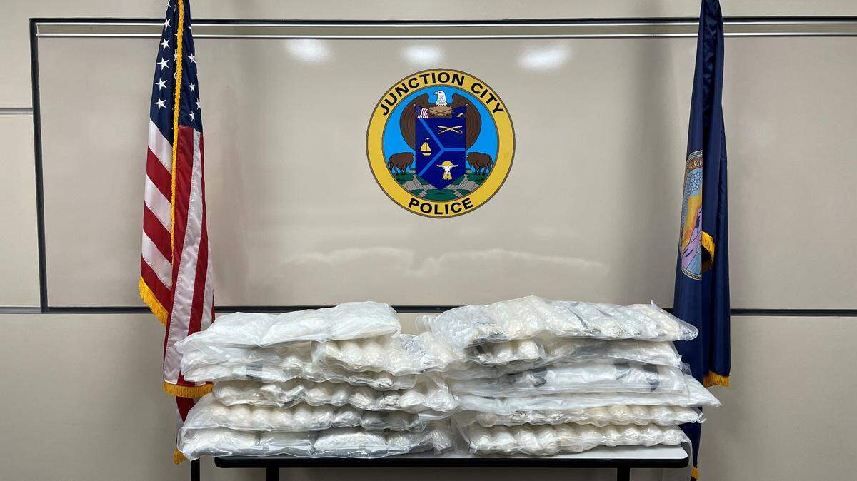 Kansas authorities seized more than $4.4 million worth of drugs over a three-day period, including 120 pounds of meth.