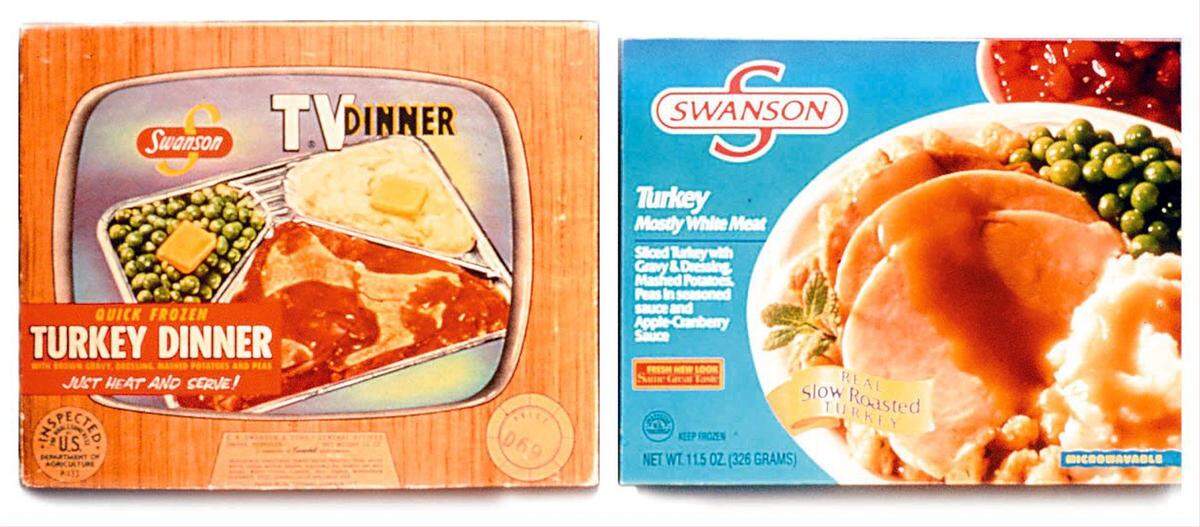 Swanson TV dinners were introduced in 1954.