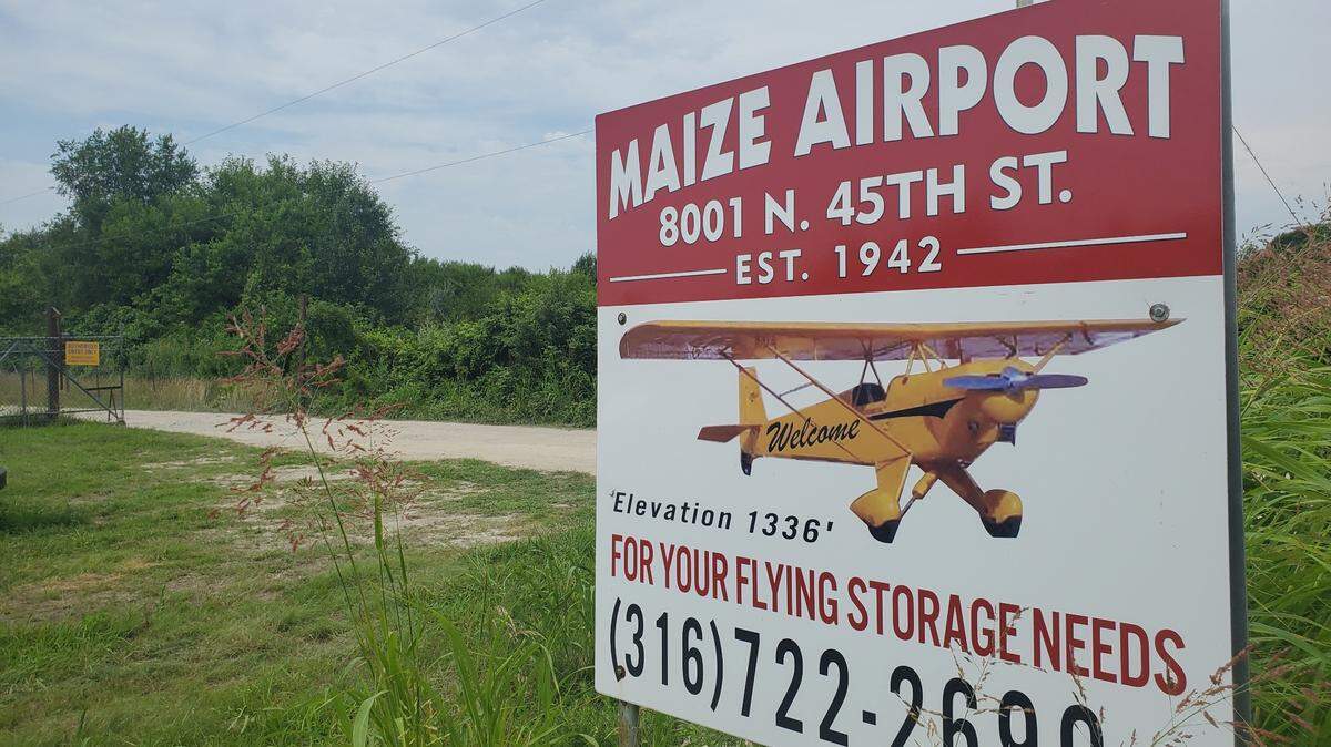 Wichita-area law enforcement investigated report of shots fired Friday at the Maize Airport, west of Wichita. One person is in custody, others are being questioned and a firearm was recovered. (July 9, 2021)