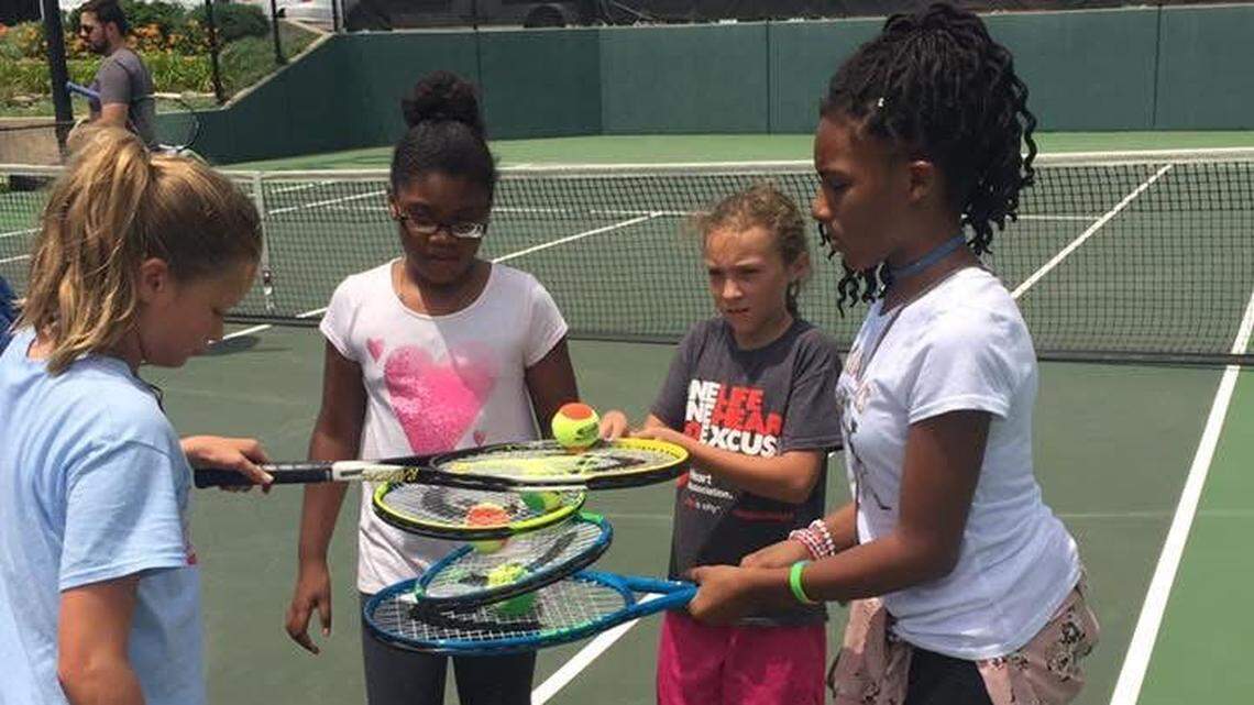 Free kids clinic at Wichita Tennis Open gives families chance to try new sport