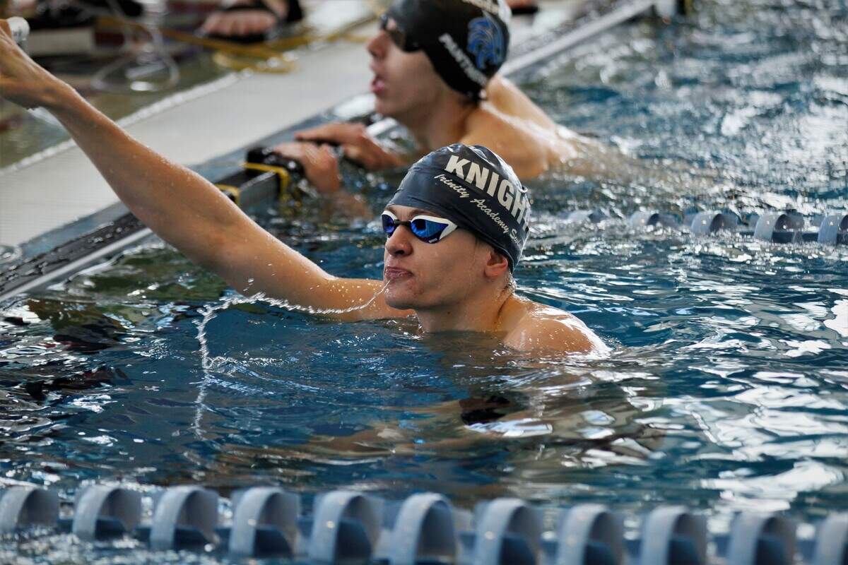 Trinity Academy senior Ben Patton is committed to swim at Missouri after his graduation. (Feb. 2, 2019)