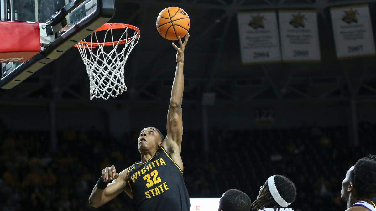 Wichita State’s Joe Pleasant takes a shot during the first half of their game against Alcorn State at Koch Arena on Tuesday night.