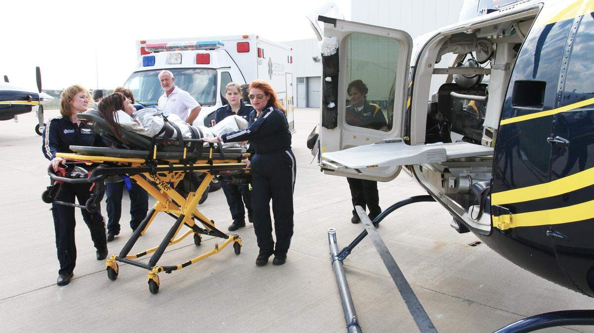 Medical crews from LifeSave Transport in Wichita are among those receiving advanced training in caring for critically ill children under a new agreement between Wesley Healthcare and air ambulance services LifeSave and EagleMed.