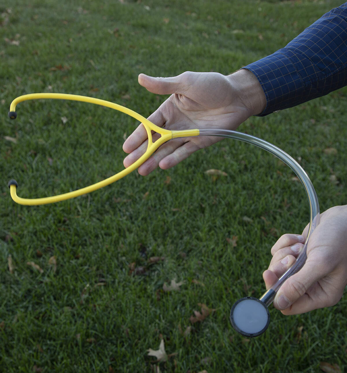 The Ad Astra MD Gen 2 stethoscope can be purchased in bulk for as little as $9 apiece. The company says the acoustic quality is the equal of stethoscopes selling for much more.