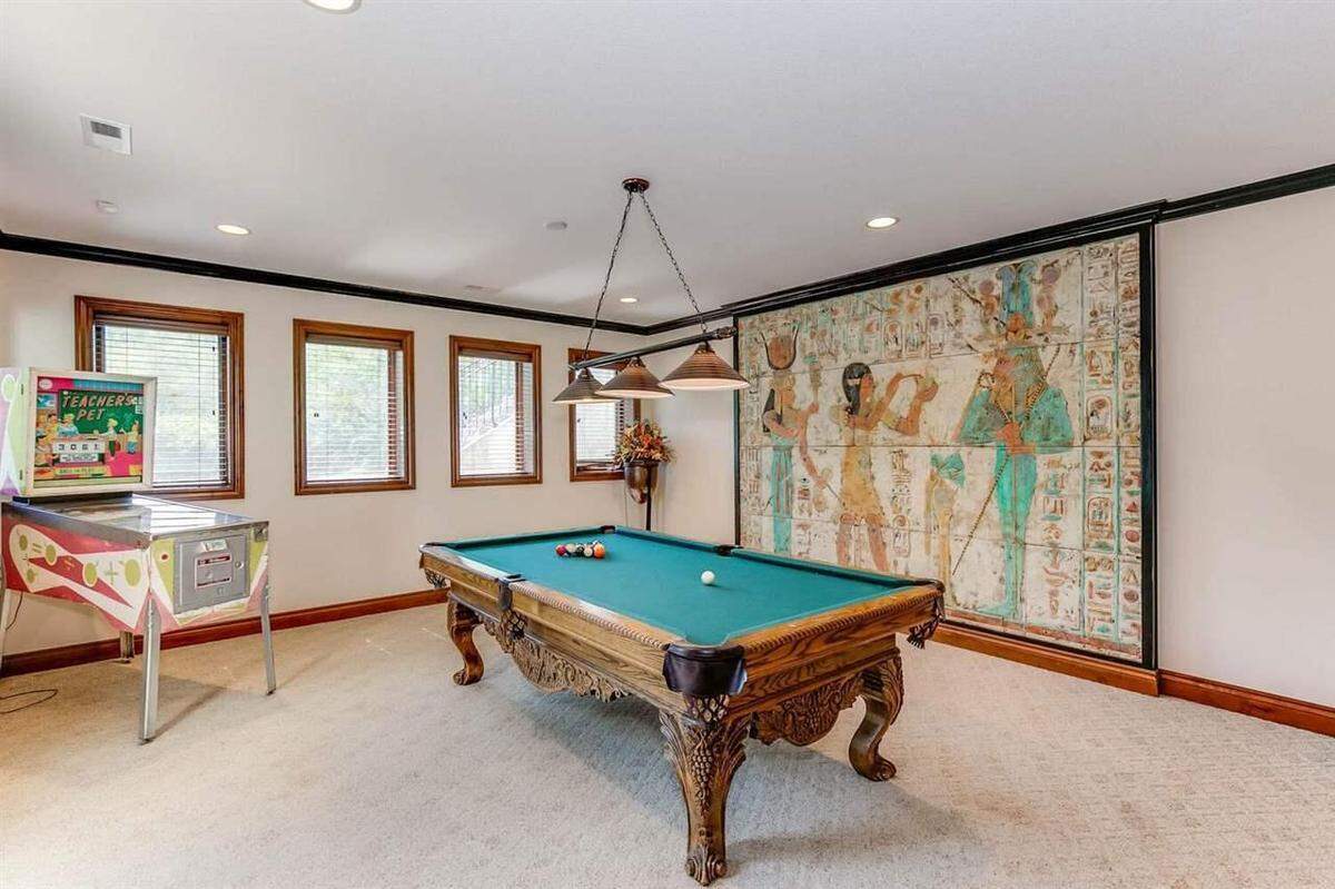 This Wichita home at 1805 N Red Brush has several entertainment areas and is on sale for $1.25 million.