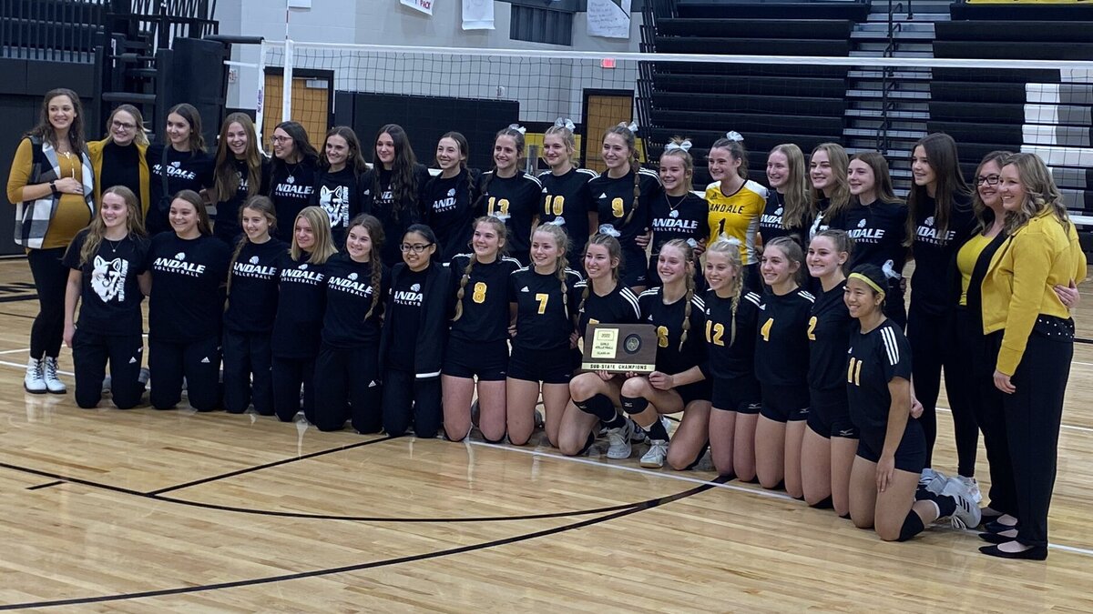 The Andale high school volleyball team enters the Class 4A state tournament with a perfect 39-0 record, looking to repeat as champions in Hutchinson this coming weekend.