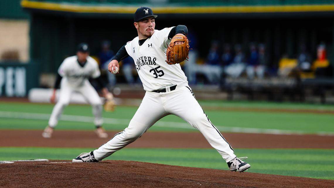 Wichita State freshman pitcher Jace Kaminska is now 2-0 with 12 scoreless innings on the mound in his first two starts for the Shockers.
