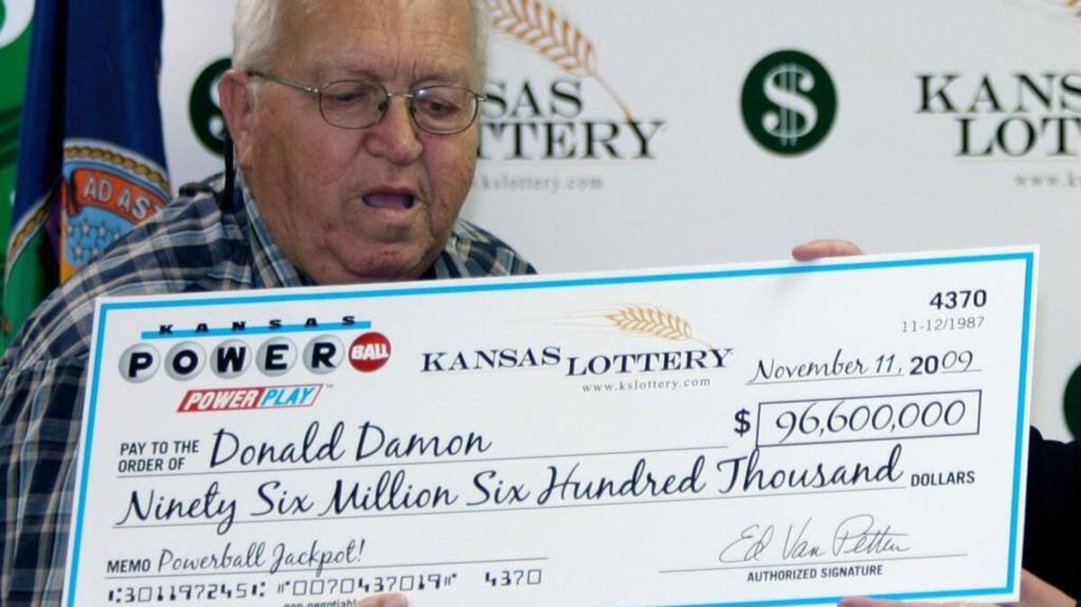 Retired truck driver Donald Damon of Great Bend won a $96.6 million Powerball lottery jackpot in 2009.