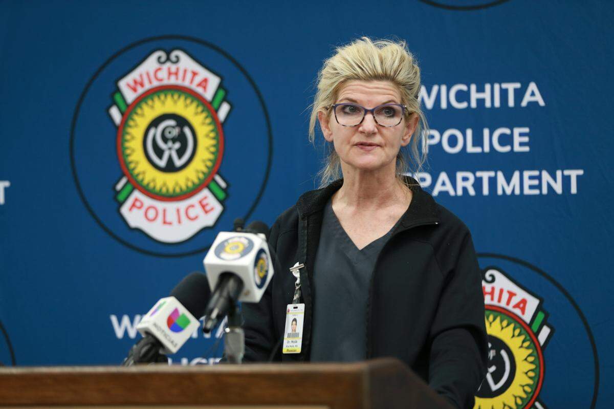 Kimberly Molik, a pediatric general surgeon at Wesley Medical Center, spoke Monday about seeing an alarming rate of firearm-related injuries that involve children.