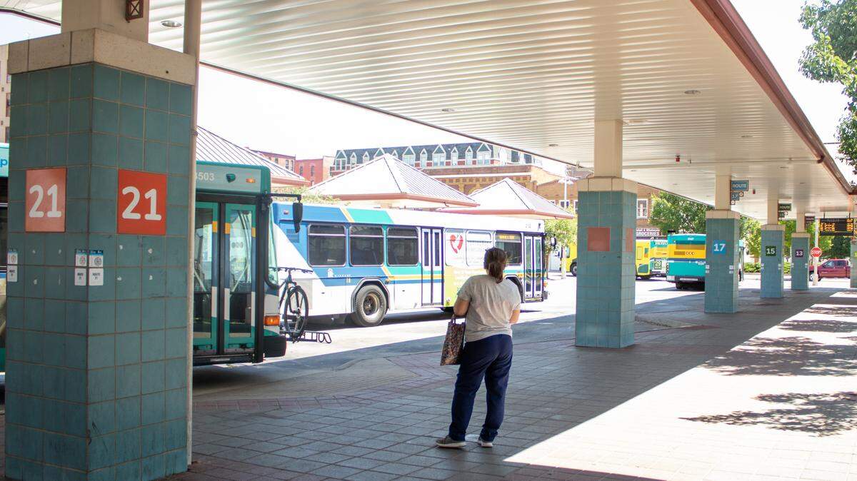 The Transit Center, located at 201 S Topeka, will move to a new facility called The HUB at 207 S Sycamore near Riverfront Stadium this summer.