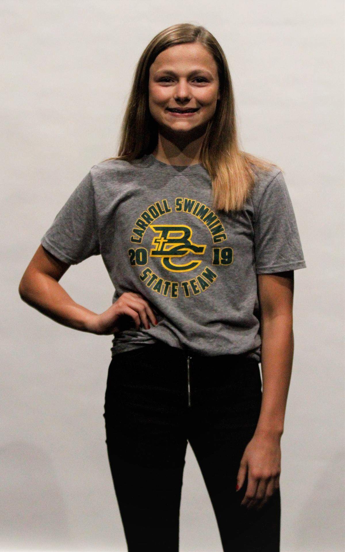2019 All-Metro Girls Swimming selection, 200-yard individual medley, Bishop Carroll Zoe Winter