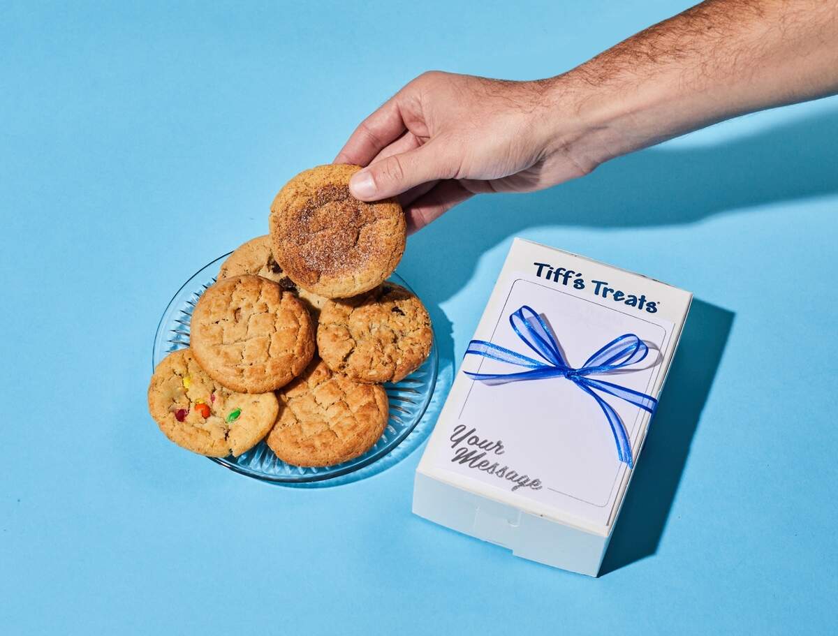 Tiff’s Treats will almost always have 11 flavors of cookies ready to delivery warm to addresses around Wichita.