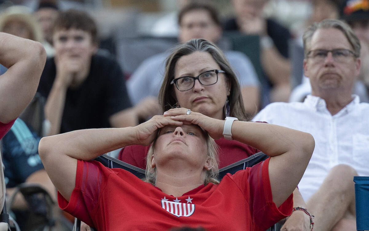 Soccer fans gathered in Wichita’s Naftzger Park on Monday night to watch the US team take on Belgium in their World Cup match in Seattle. The United States lost 4-1, eliminating them from the tournament.