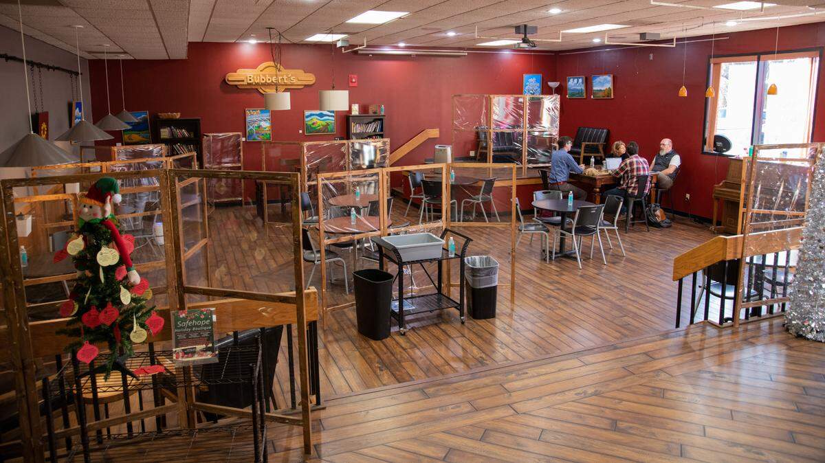 Mojo’s Coffee Bar operates on the Bethel College campus and draws about half its business from faculty, staff and students and half from the North Newton community.