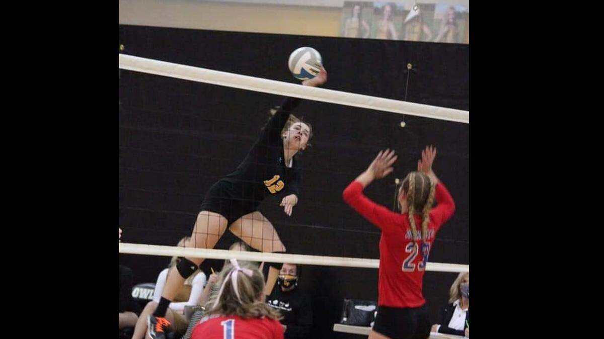Garden Plain junior Brooke Hammond was one of the top hitters in the area this season, leading the Owls in kills.