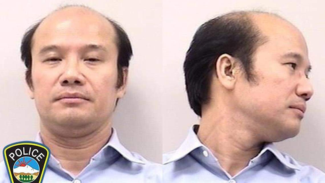 Alan Du, 45, was arrested and booked into jail after a road rage incident.