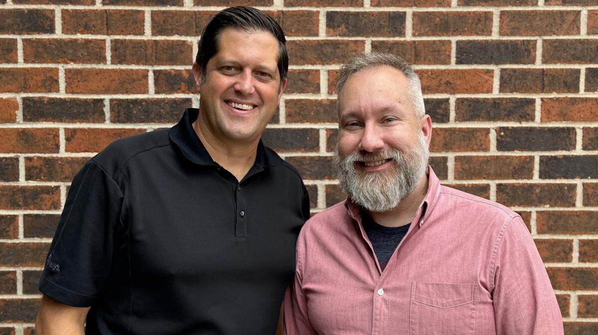 Thrive Restaurant Group CEO Jon Rolph, left, has hired Todd Ramsey, right, and his team at Apples & Arrows to be his in-house marketers.