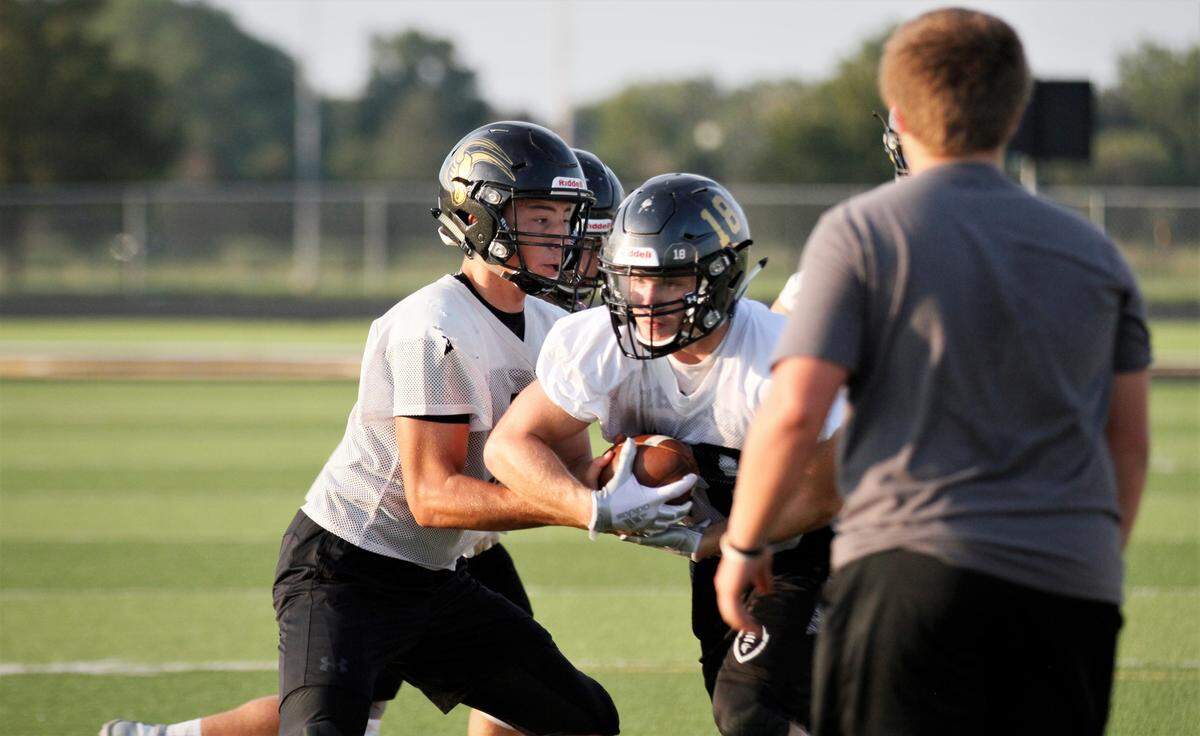 Maize South’s Colin Shields and Mason Edwards