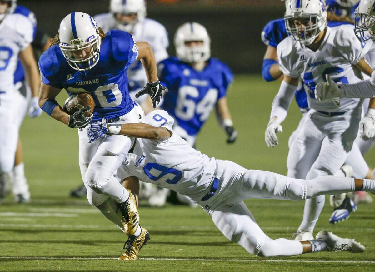 Goddard made it to the Class 5A semifinals in 2017. This season, the Lions will drop to 4A.