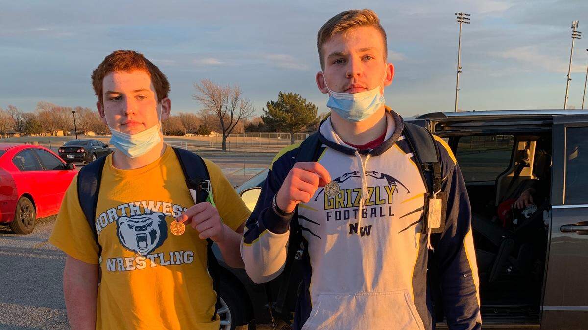 A pair of Northwest wrestling brothers are among the top wrestlers in their respective weight classes in the state. Mason (right), a senior, is the top-ranked 220-pound wrestler and Caden (left), a sophomore, is the third-ranked 195-pound wrestler in Class 6A.