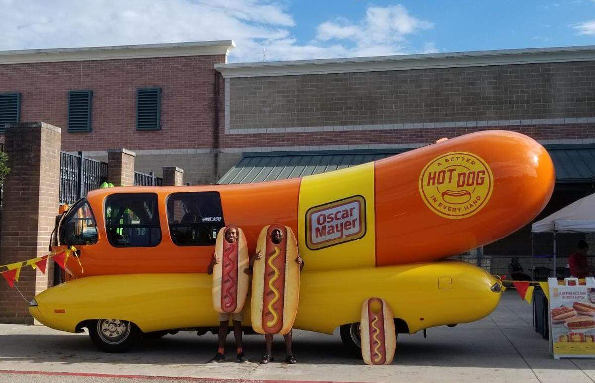 The Oscar Mayer Wienermobile is in Wichita through Sunday.