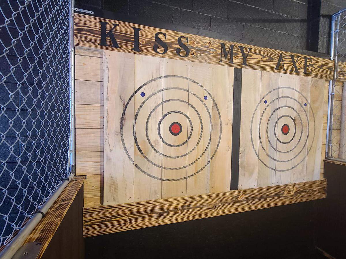 Kiss My Axe Throwing opens on Thursday at 216 N. Washington in Wichita.