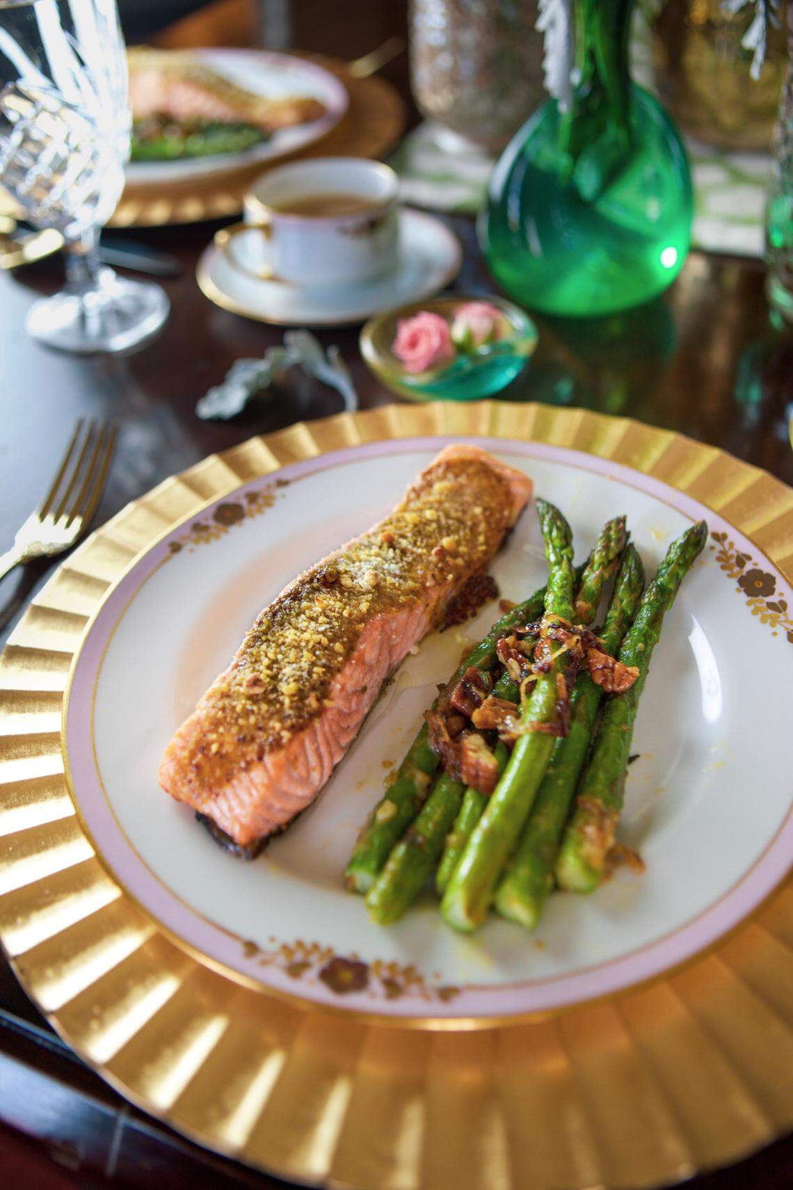 Welcome spring with this recipe for Asparagus with Maple Pecans, Shallot and Orange Zest.