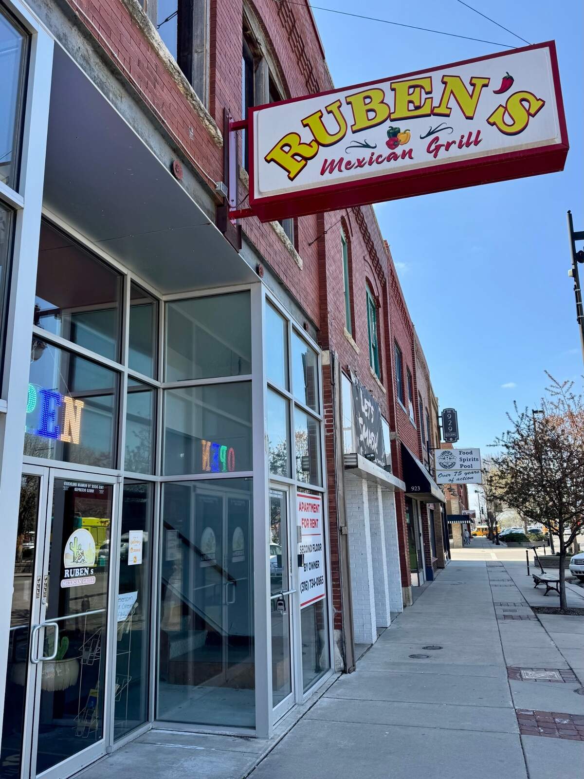 Ruben’s Mexican Grill is at 915 W. Douglas.