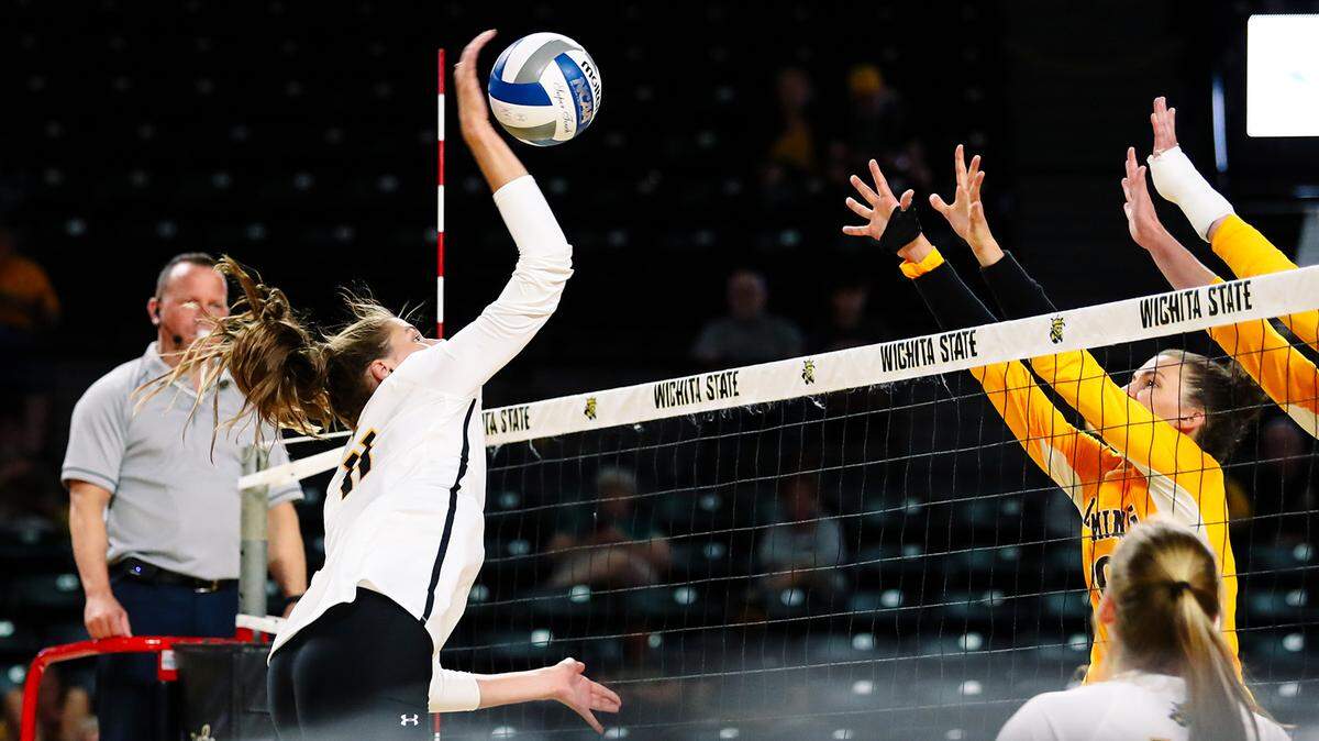 Wichita State freshman middle Natalie Foster was a big part of the Shockers’ success this weekend.