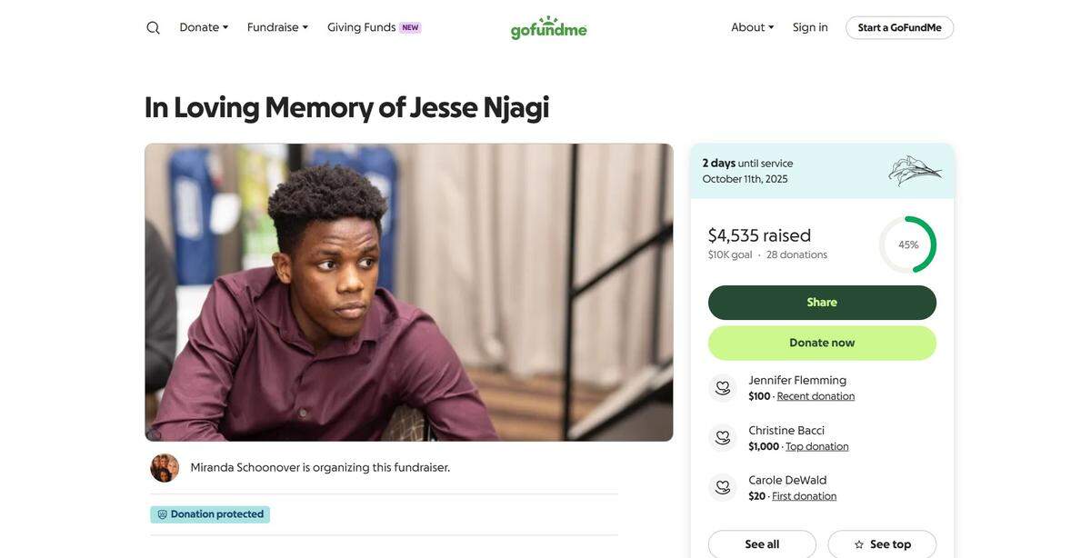 Jesse Njagi’s GoFundMe campaign.