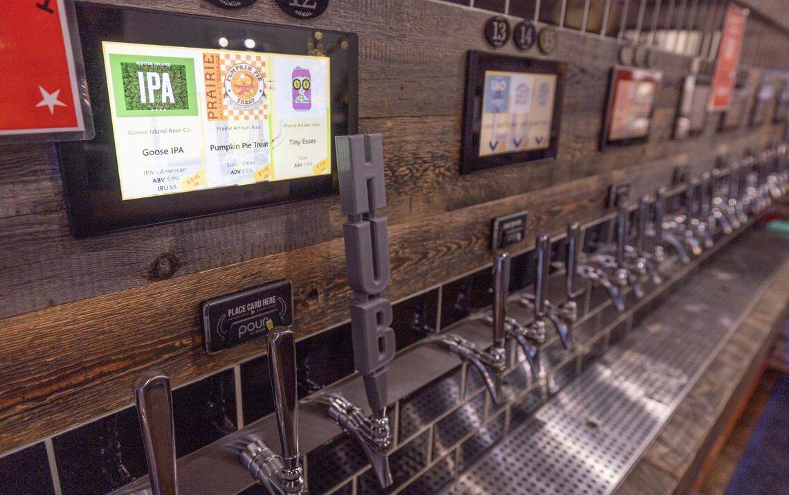 The Hub in Moundridge has a self-serve tap wall with 40 taps.