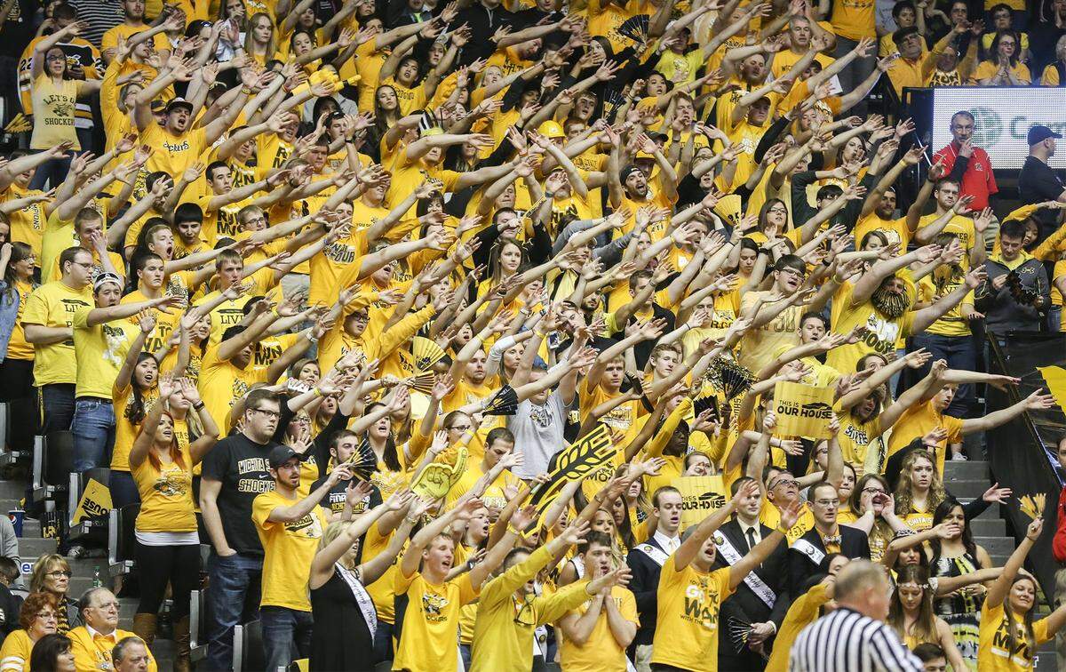 Wichita State fans in Koch Arena (Feb. 22, 2014)