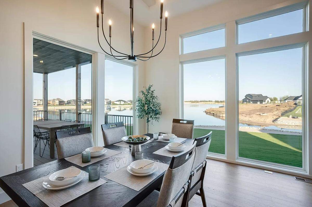 A look inside the dining space of 4620 N. Ridge Port St., on the market in Wichita.