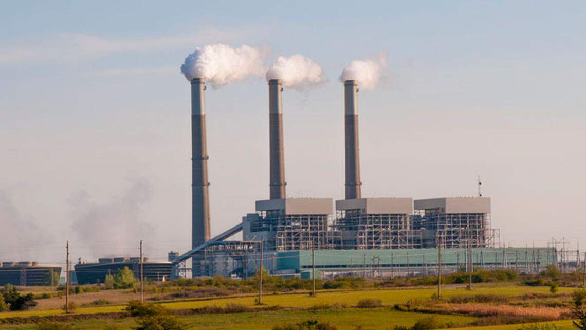 Jeffrey Energy Center, the Evergy power plant northwest of Topeka near St. Marys.