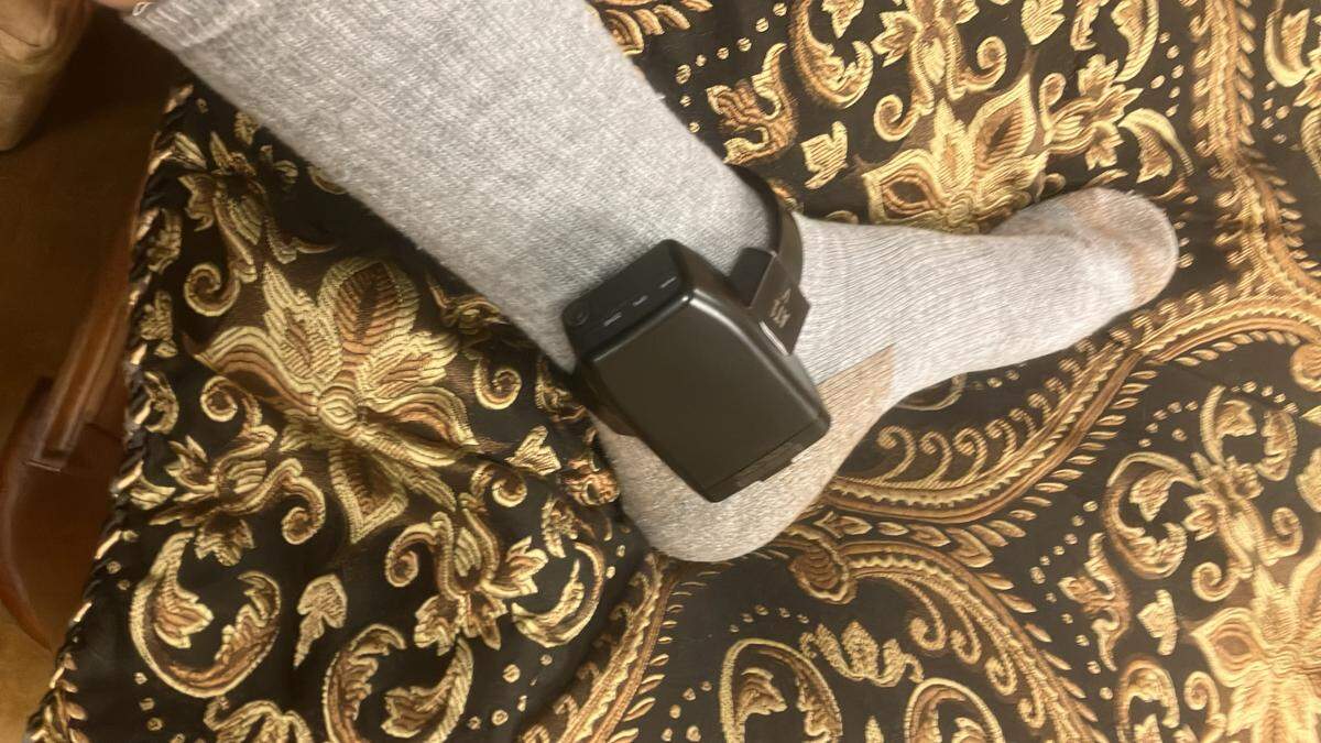 This is the ankle monitor Aaron Wirtz had to wear for a time once leaving prison in 2024.