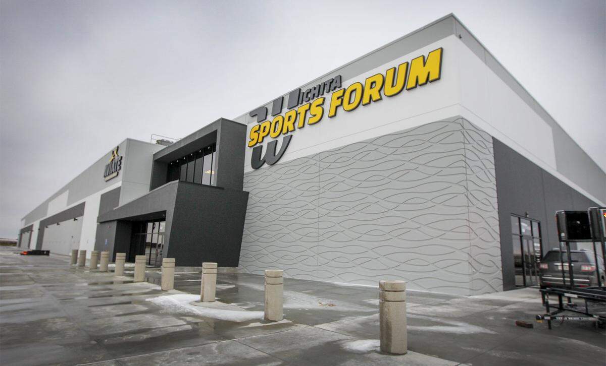 The Wichita Sports Forum, which includes a trampoline park, basketball courts and regular and sand volleyball courts, was part of the first phase of the joint public and private partnership at the K-96 and Greenwich STAR bond district.