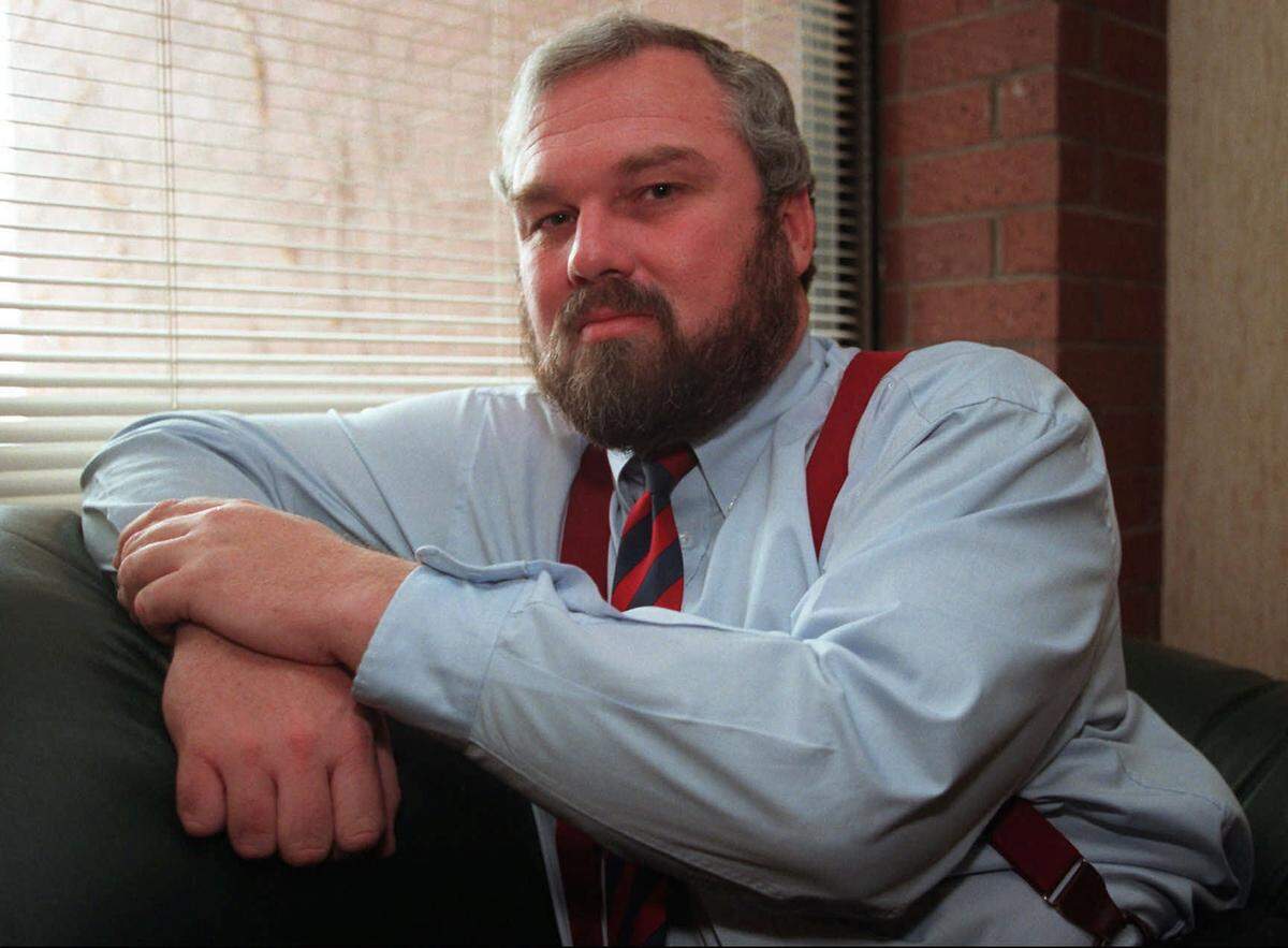 Attorney Richard Ney in his downtown Wichita office in 1997.
