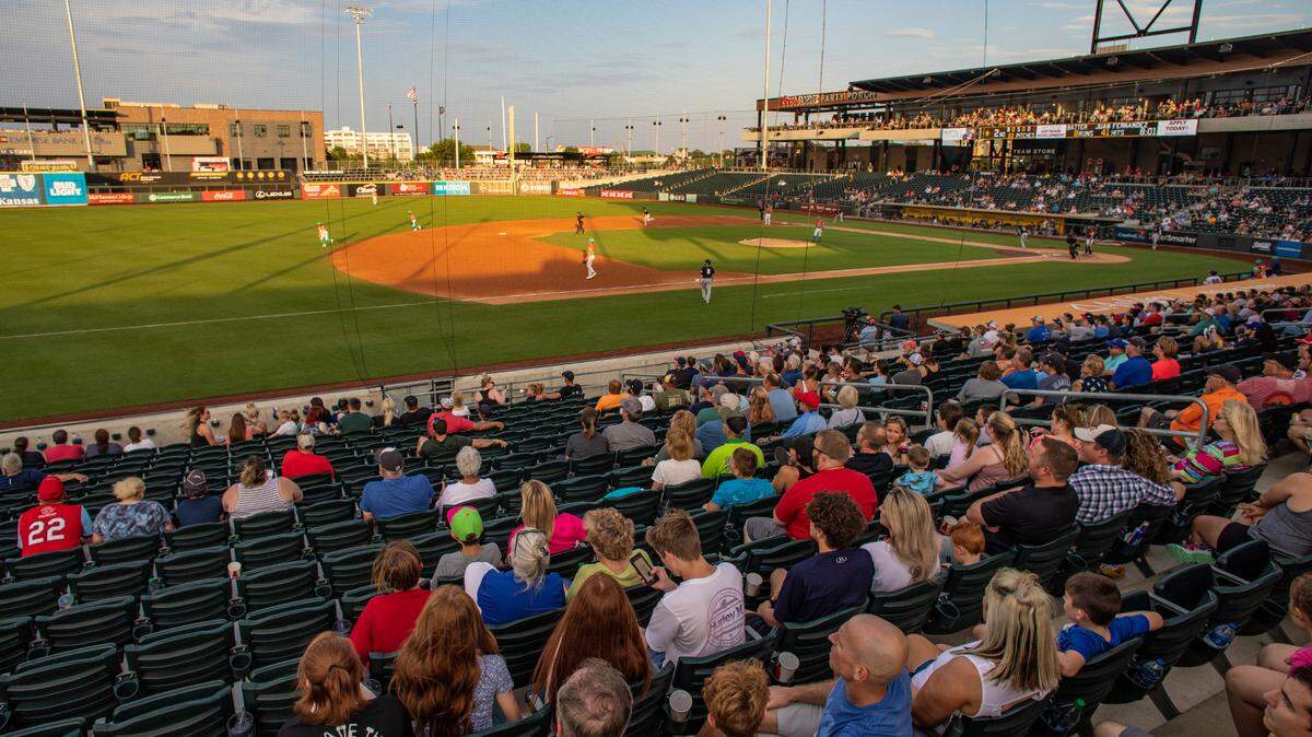 Fans enjoy a Wind Surge game in 2022. The 2023 season opens tonight at Riverfront Stadium.