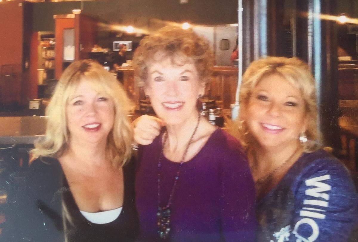 Haiku Contest winner Carrie Moore, left, with her mom, Joyce Markley, and her sister, Audrey Heiland