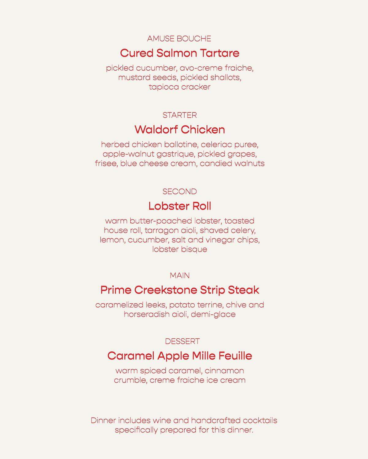 The Belmont’s Valentine’s Day dinner is being offered on Feb. 17: the Monday following the big day.
